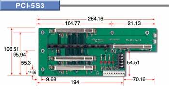 PCI-5S3 Backplane