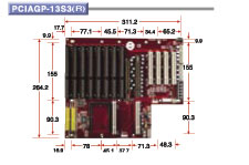 PCIAGP-13S3(R) Backplane